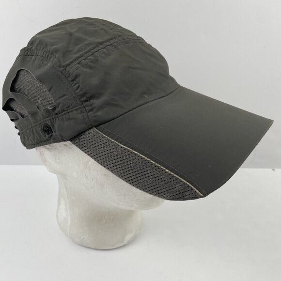 Dorfman Pacific 5 Panel Hat Packable Neck Flap Gray XL Drawstring Fish Hike - Picture 1 of 11